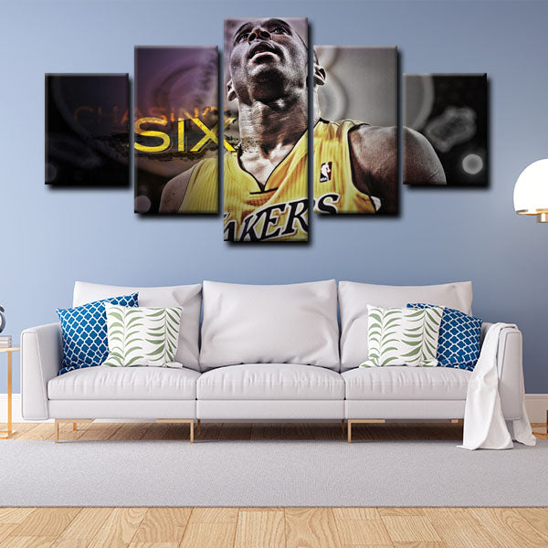 Los Angeles Lakers Shooting Guard The Dagger Kobe Bryant Player Canvas Wall Art