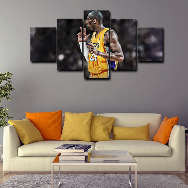 Los Angeles Lakers Small Forward Little Chivalrous Kobe Canvas Wall Art