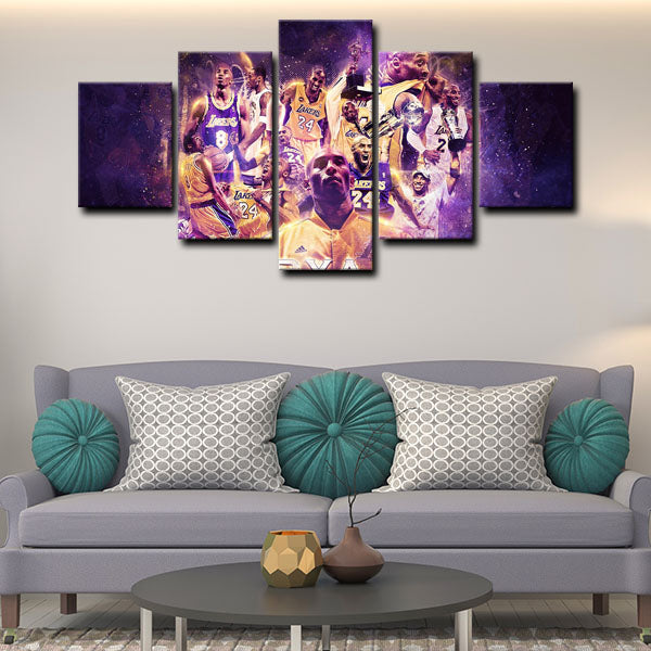 Los Angeles Lakers Small Forward Little Chivalrous Kobe Canvas Wall Art