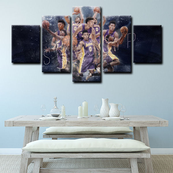 Los Angeles Lakers Small Forward Swaggy P Nick Young Emoji Canvas Wall Art