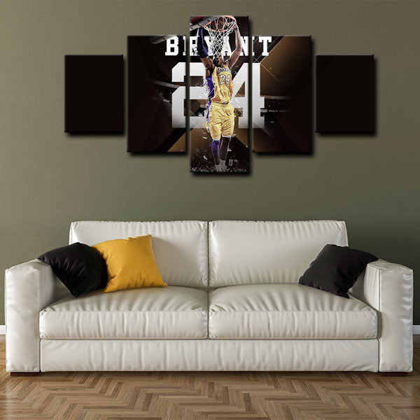 Los Angeles Lakers Small Forward The Black Mamba Kobe Canvas Wall Art