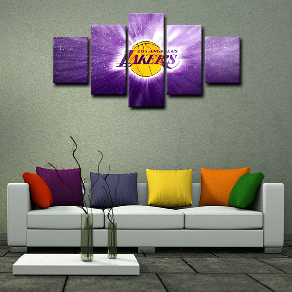 Los Angeles Lakers Zijin Legion Canvas Wall Art