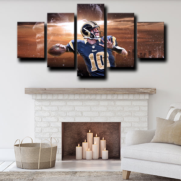 Los Angeles Rams Carson Wentz Canvas Wall Art Los Angeles Rams Carson Wentz Canvas Wall Art