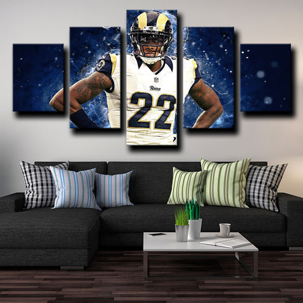 Los Angeles Rams Cornerback Marcus Peters Canvas Wall Art Los Angeles Rams Cornerback Marcus Peters Canvas Wall Art