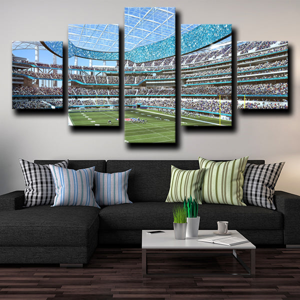 Los Angeles Rams La Stadium Canvas Wall Art