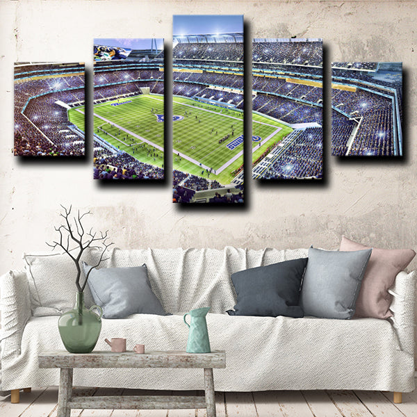 Los Angeles Rams La Stadium With Match Canvas Wall Art