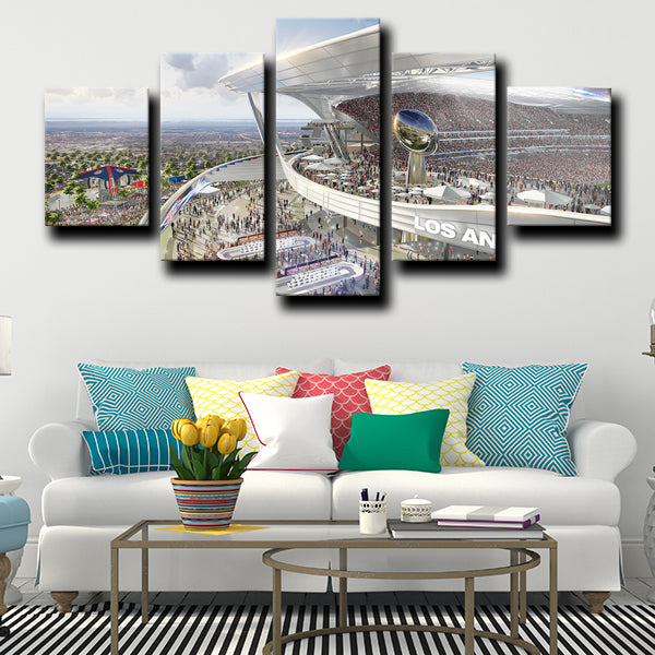 Los Angeles Rams Rugby Stadium Canvas Wall Art