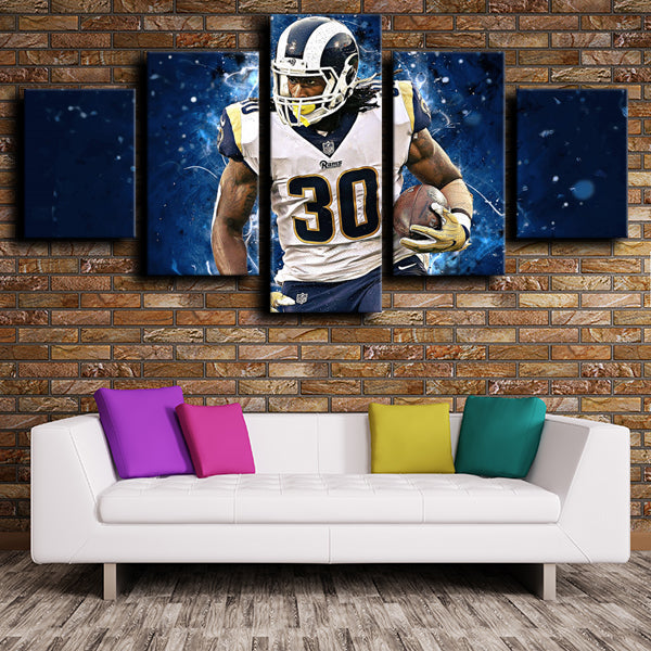 Los Angeles Rams Running Back Carl’S Jr Todd Gurley Canvas Wall Art