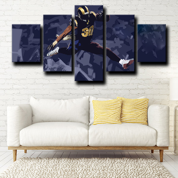 Los Angeles Rams Running Back Carl’S Jr Todd Gurley Canvas Wall Art