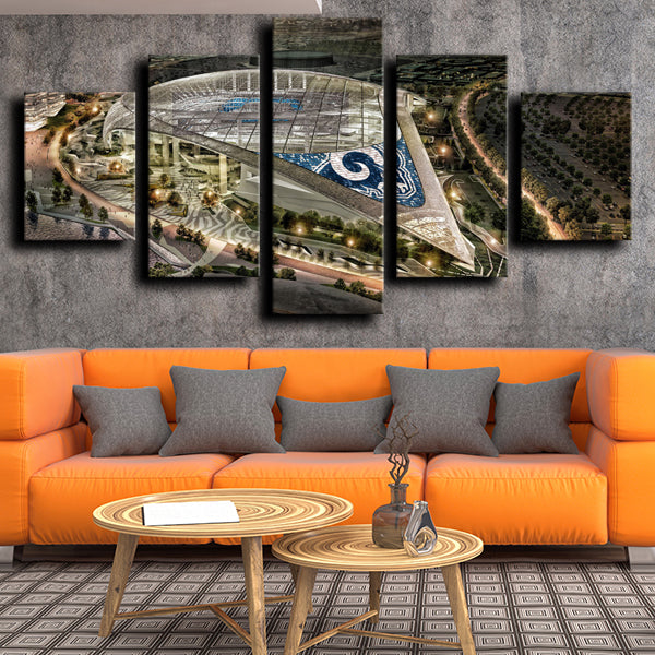 Los Angeles Rams Stadium Night Canvas Wall Art Los Angeles Rams Stadium Night Canvas Wall Art
