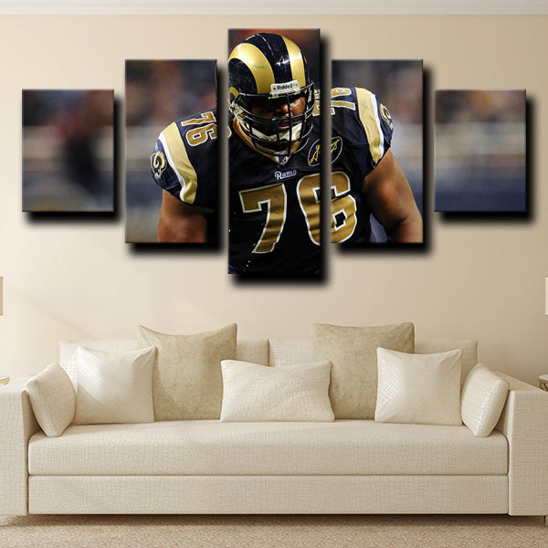Los Angeles Rams The Pancake Man Orlando Pace Canvas Wall Art