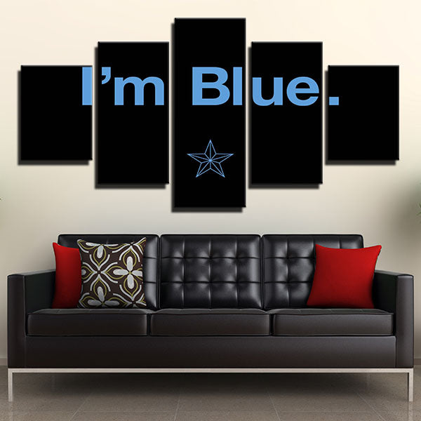 Manchester City Fc I’M Blue Canvas Wall Art