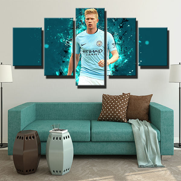Manchester City Fc Midfielder Kevin De Bruyne Canvas Wall Art