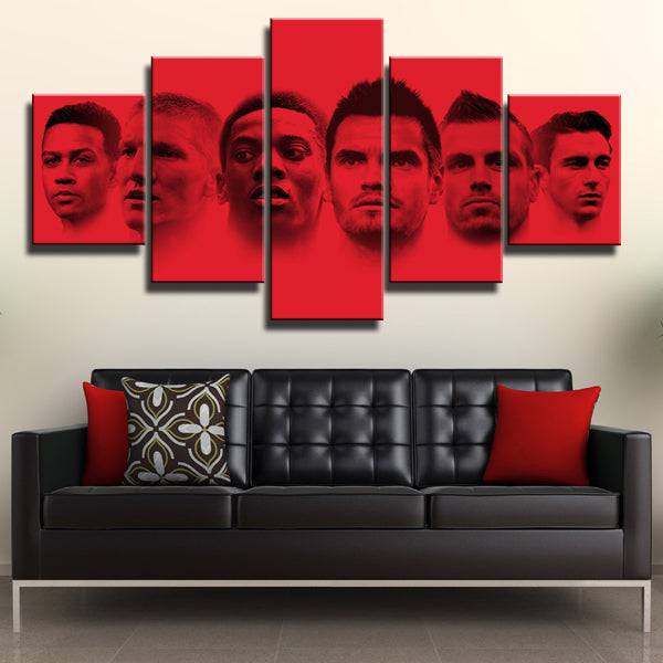 Manchester United Fc Players Canvas Wall Art