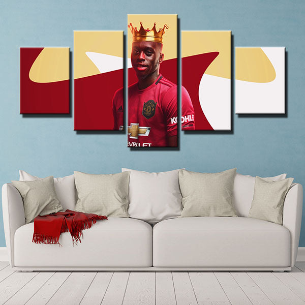 Manchester United Fc Right Back Aaron Wan-Bissaka Canvas Wall Art