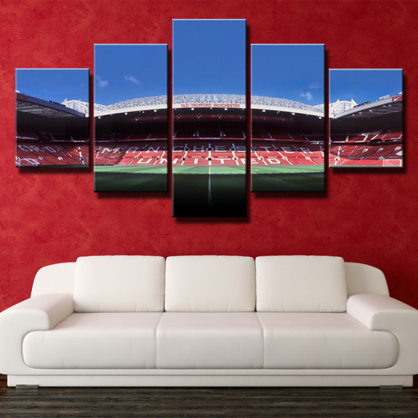 Manchester United Old Trafford Stadium Canvas Wall Art