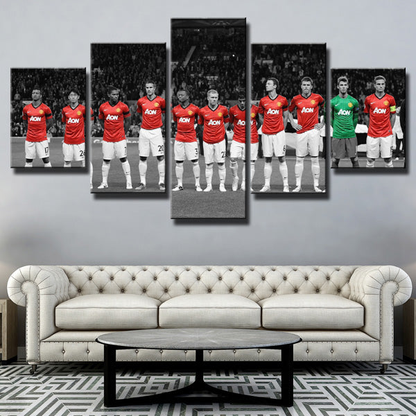 Manchester United Squad Canvas Wall Art