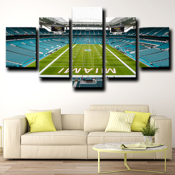Miami Dolphins Hard Rock Stadium Canvas Wall Art