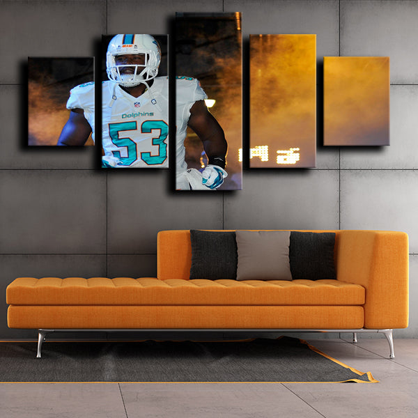 Miami Dolphins Linebacker Jelani Jenkins Canvas Wall Art