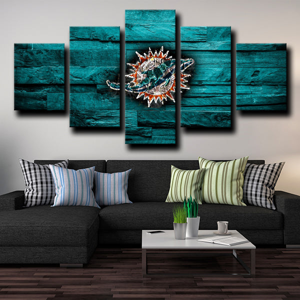 Miami Dolphins Sign Canvas Wall Art