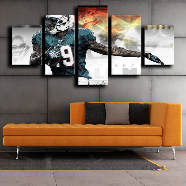 Miami Dolphins Wide Receiver Beast Brandon Marshall Canvas Wall Art