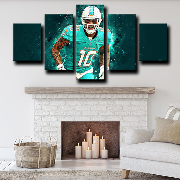 Miami Dolphins Wide Receiver The Flash Kenny Stills Canvas Wall Art