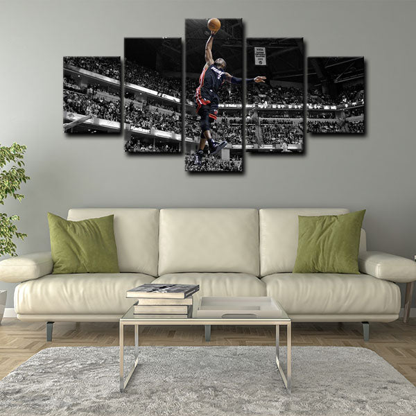 Miami Heat Shooting Guard D-Wade Wade Canvas Wall Art