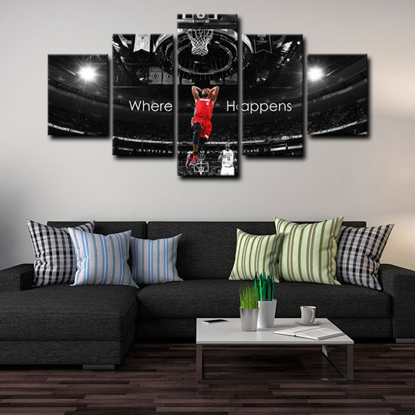 Miami Heat Small Forward King James Lebron James Canvas Wall Art