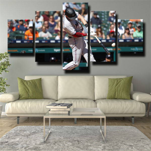 Miami Marlins First Baseman#26 Coopaloop Garrett Cooper Canvas Wall Art