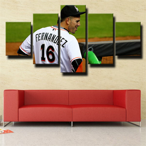 Miami Marlins Pitcher Nino Jose Fernandez Canvas Wall Art