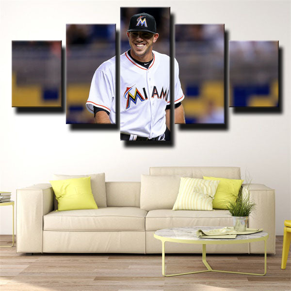 Miami Marlins Pitcher Nino Jose Fernandez Player Canvas Wall Art