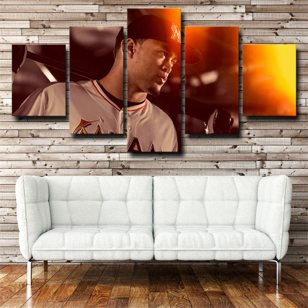 Miami Marlins Pitcher Jose Fernandez Canvas Wall Art