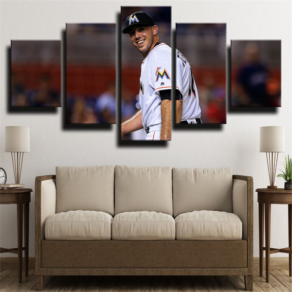 Miami Marlins Pitcher No.16 Nino Jose Fernandez Canvas Wall Art