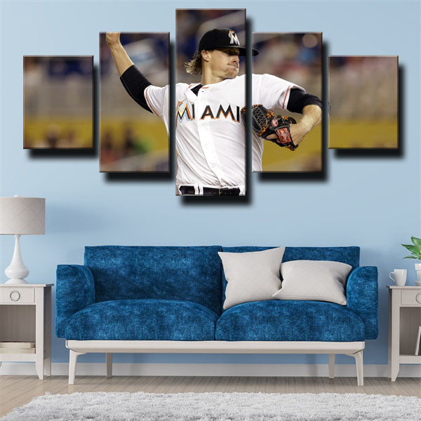 Miami Marlins Pitcher The Big Salad Tom Koehler Canvas Wall Art