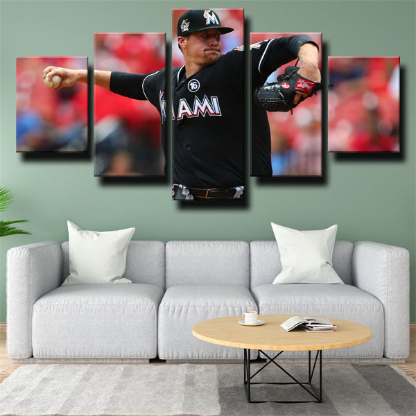 Miami Marlins Pitcher Tk Tom Koehler Canvas Wall Art Miami Marlins Pitcher Tk Tom Koehler Canvas Wall Art