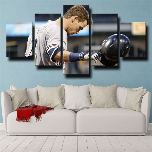 Second Baseman Scooter Scooter Gennett Canvas Wall Art