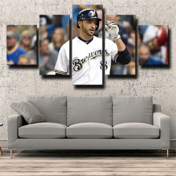 Left Fielder The Hebrew Hammer Ryan Braun Canvas Wall Art