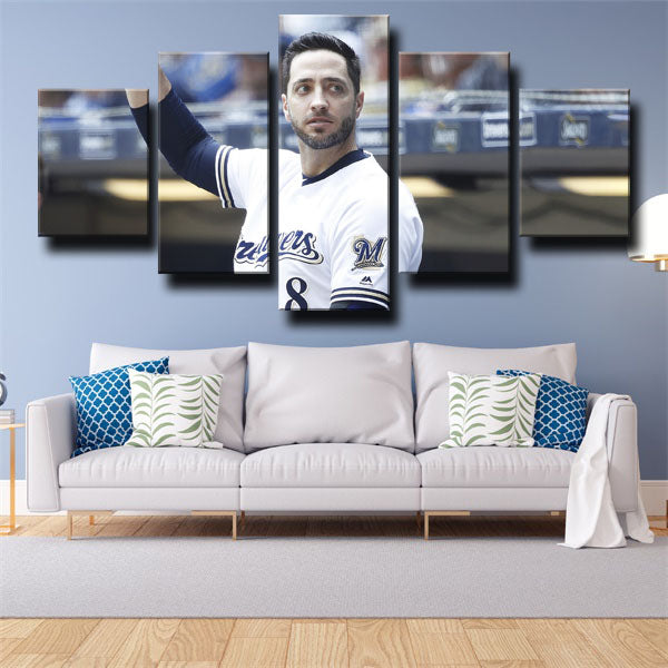 Left Fielder The Hebrew Hammer Ryan Braun Canvas Wall Art