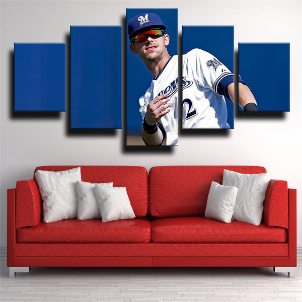 Second Baseman Scooter Scooter Gennett Player Canvas Wall Art