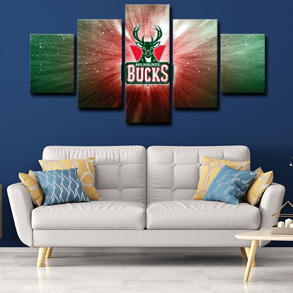 Milwaukee Bucks Emblem Canvas Wall Art Milwaukee Bucks Emblem Canvas Wall Art