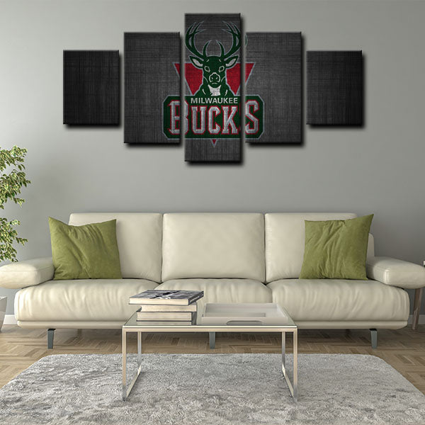 Milwaukee Bucks Logo Canvas Wall Art Milwaukee Bucks Logo Canvas Wall Art