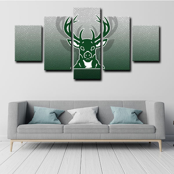 Milwaukee Bucks Symbol Canvas Wall Art