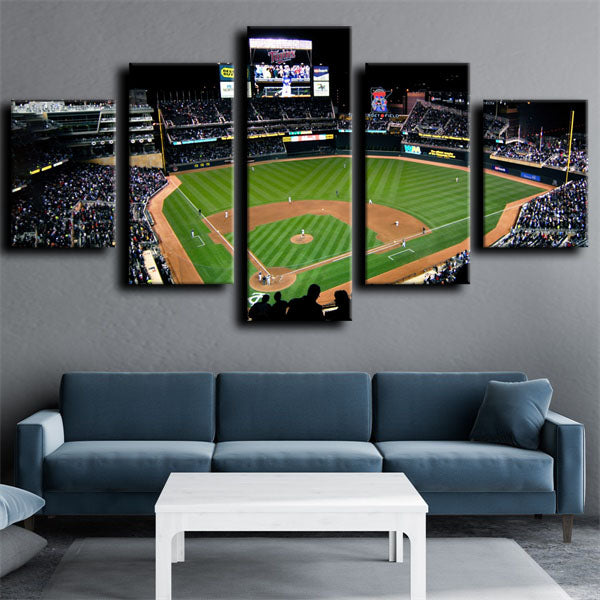 Minnesota Twins Baseball Park Emblem Canvas Wall Art