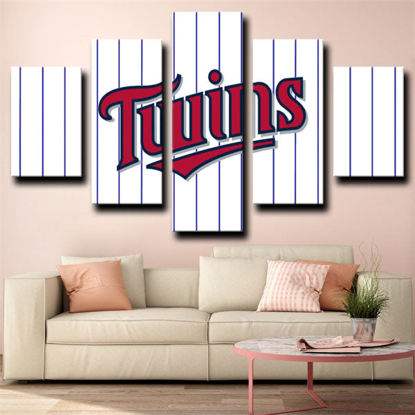 Minnesota Twins Stripes Logo Canvas Wall Art Minnesota Twins Stripes Logo Canvas Wall Art