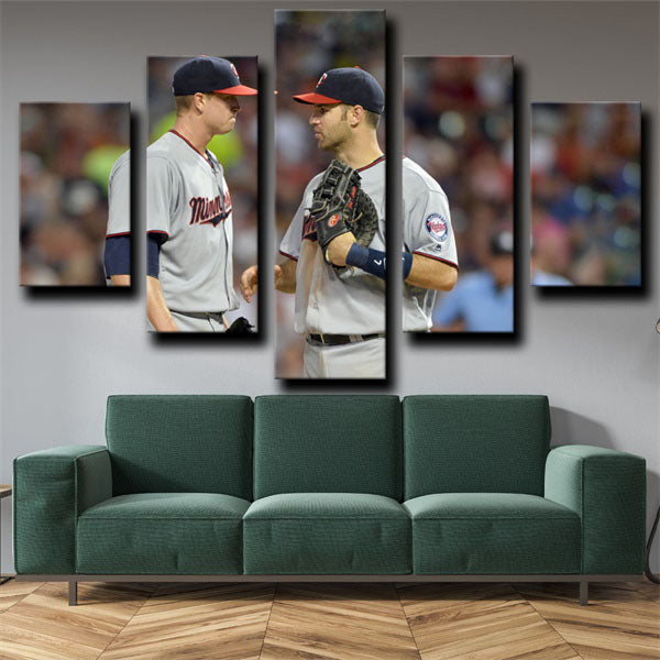 Minnesota Twins Team Logo Canvas Wall Art