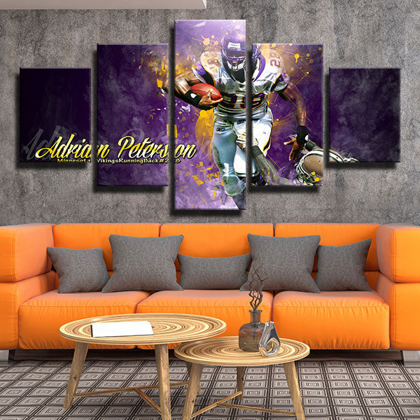 Minnesota Vikings Cornerback Cool Adrian Peterson Canvas Wall Art Minnesota Vikings Cornerback Cool Adrian Peterson Canvas Wall Art