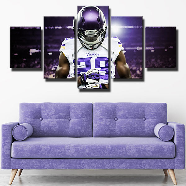 Minnesota Vikings Cornerback Xavier Rhodes Canvas Wall Art