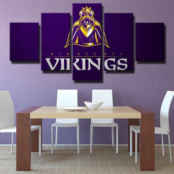 Minnesota Vikings Portrait Emblem Canvas Wall Art Minnesota Vikings Portrait Emblem Canvas Wall Art