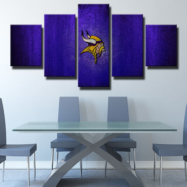 Minnesota Vikings Purple Small Emblem Canvas Wall Art Minnesota Vikings Purple Small Emblem Canvas Wall Art