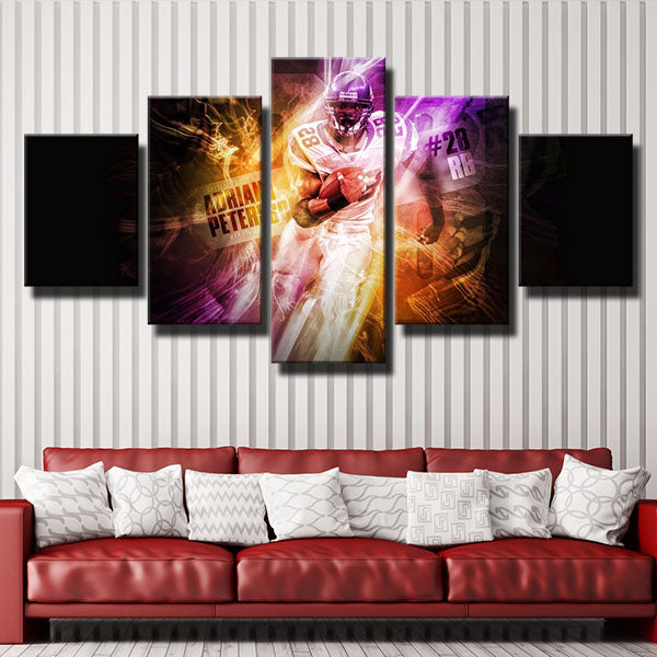 Minnesota Vikings Running Back Cool Adrian Peterson Canvas Wall Art Minnesota Vikings Running Back Cool Adrian Peterson Canvas Wall Art